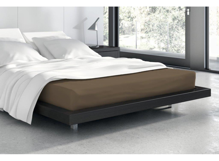 Froté prestieradlo VANILLE 200x90 cm - hnedé