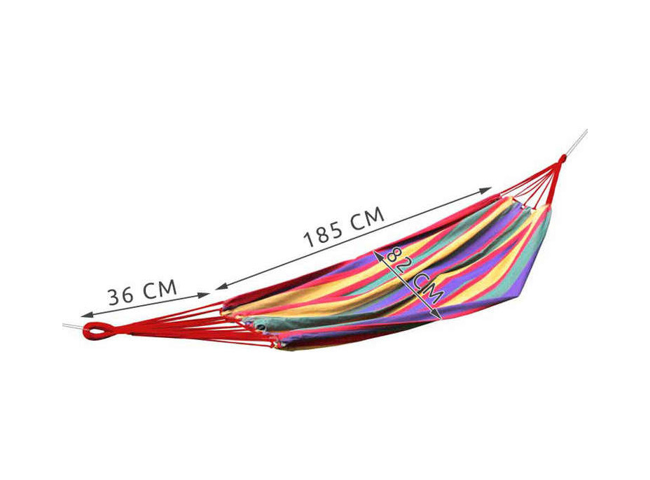 Jednoduchá záhradná hojdacia sieť 80 x 200 cm