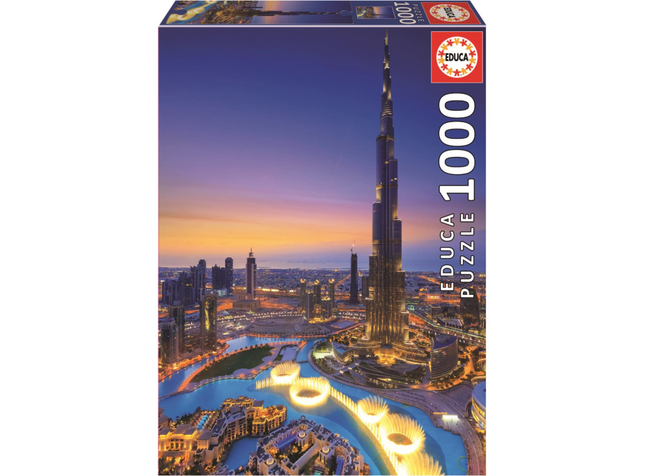 EDUCA Puzzle Kúzla Arábia: Burj Khalifa, Spojené Arabské Emiráty 1000 dielikov