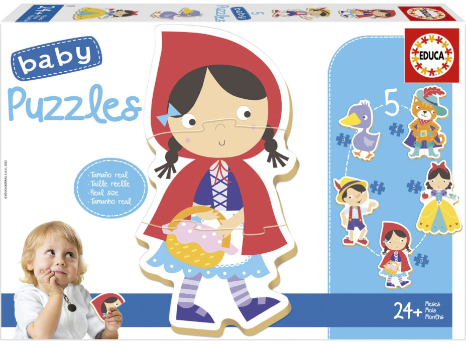 EDUCA Baby puzzle Bolo nebolo 5v1 (3-5 dielikov)