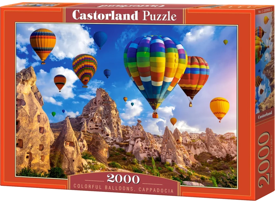 CASTORLAND Puzzle Farebné balóny, Kappadokia 2000 dielikov