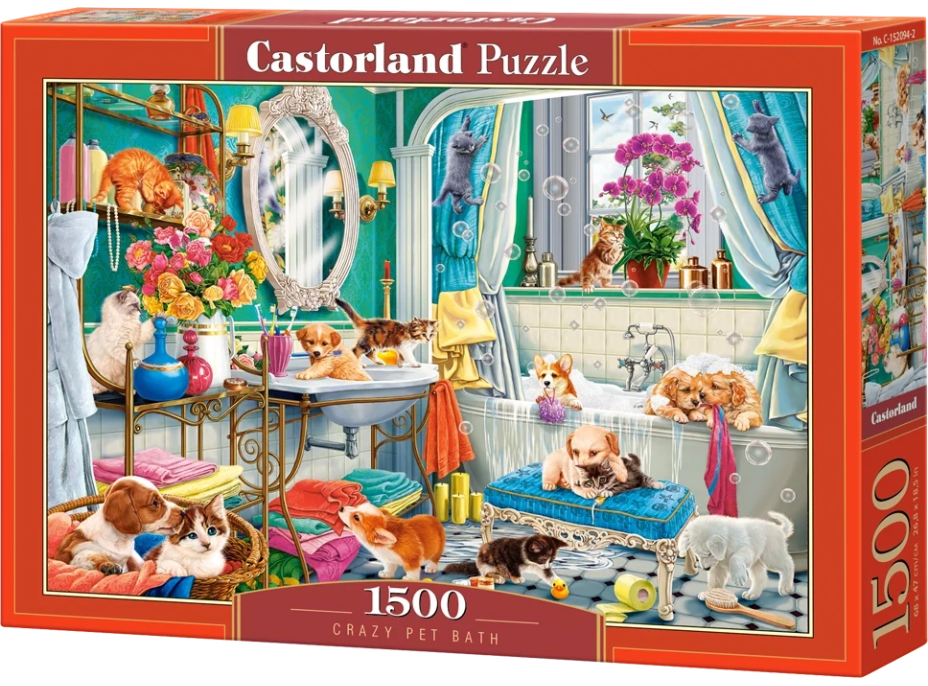 CASTORLAND Puzzle Bláznivý kúpeľ 1500 dielikov