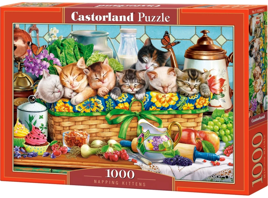 CASTORLAND Puzzle Driemajúce mačiatka 1000 dielikov