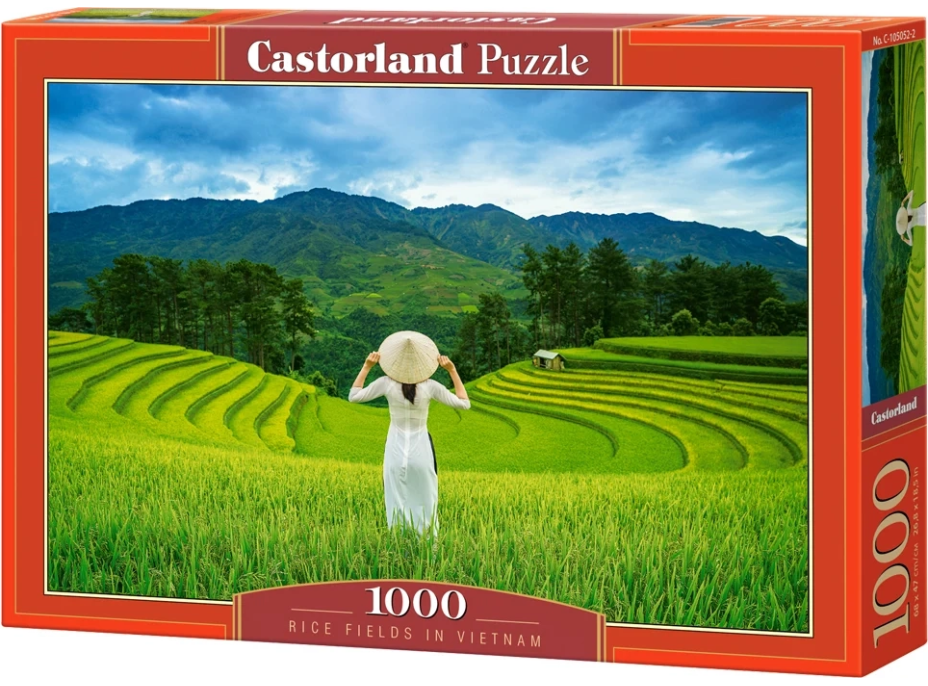 CASTORLAND Puzzle Ryžové polia vo Vietname 1000 dielikov