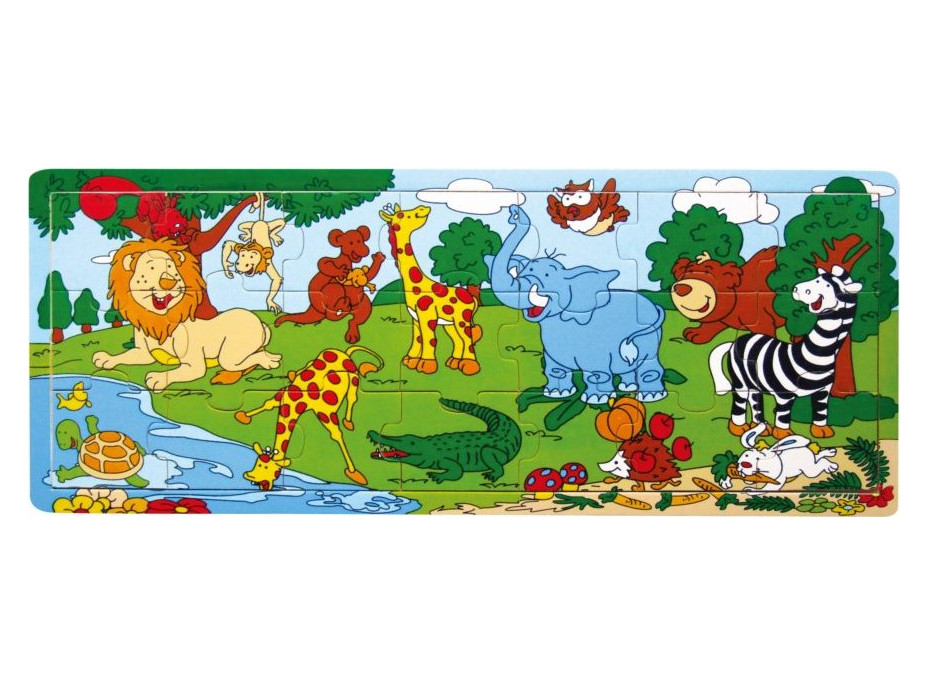 STUDO WOOD Puzzle ZOO 21 dielikov