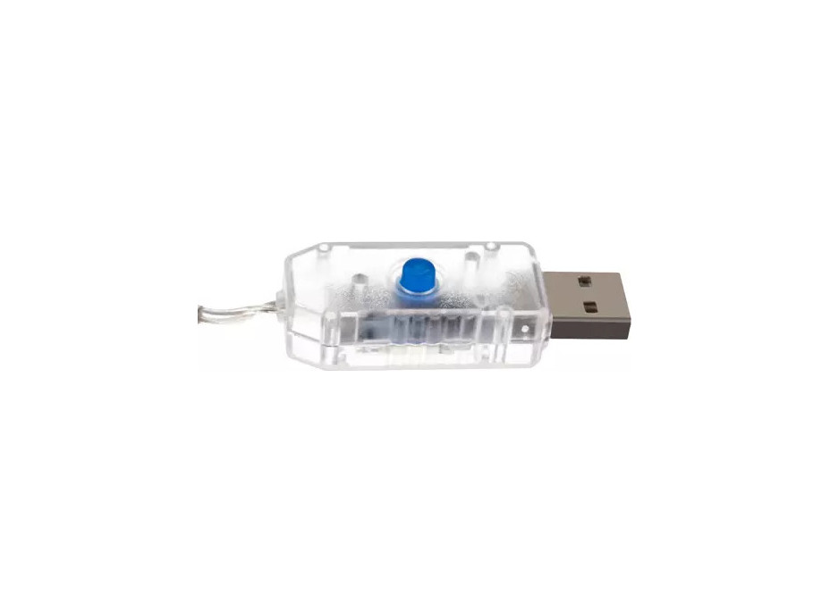 Svetelný záves s diaľkovým ovládačom Banky 108 LED USB - teplá biela