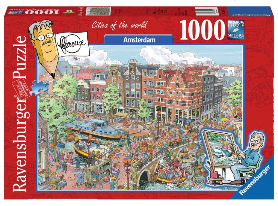 RAVENSBURGER Puzzle Mestá sveta: Amsterdam 1000 dielikov