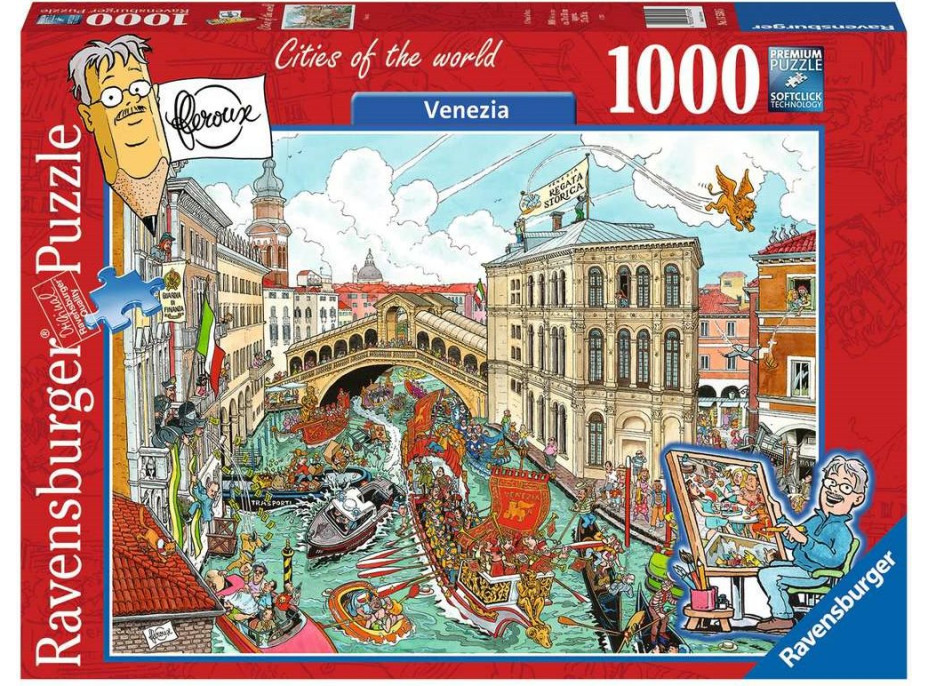 RAVENSBURGER Puzzle Mestá sveta: Benátky 1000 dielikov