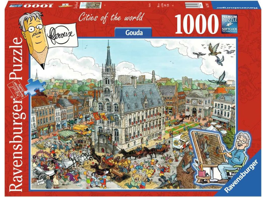 RAVENSBURGER Puzzle Mestá sveta: Gouda 1000 dielikov