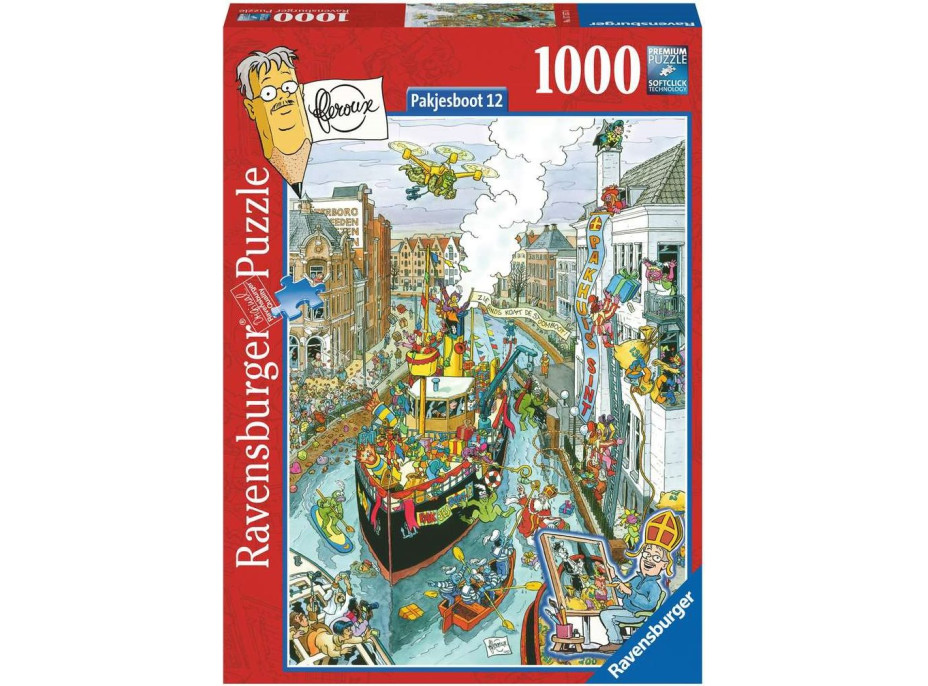 RAVENSBURGER Puzzle Mestá sveta: Pakjesboot 12, 1000 dielikov