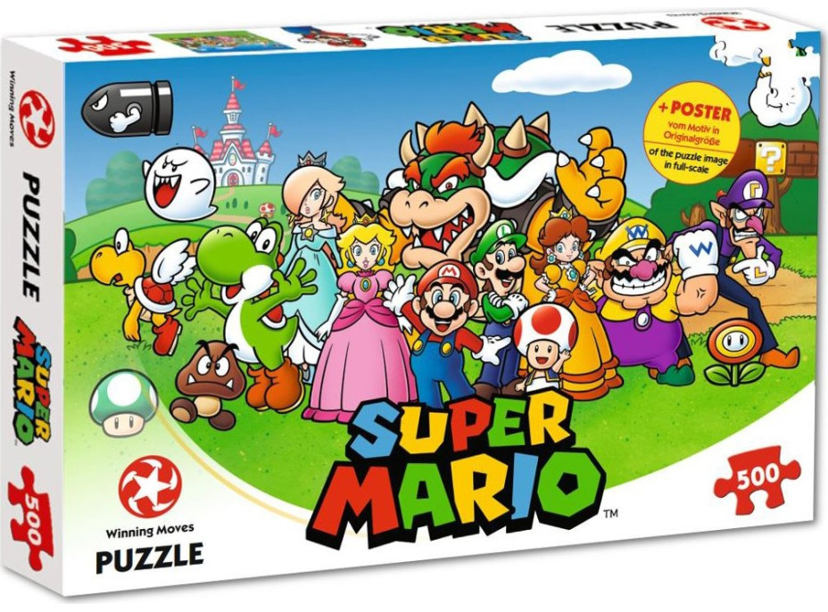 WINNING MOVES Puzzle Super Mario 500 dielikov