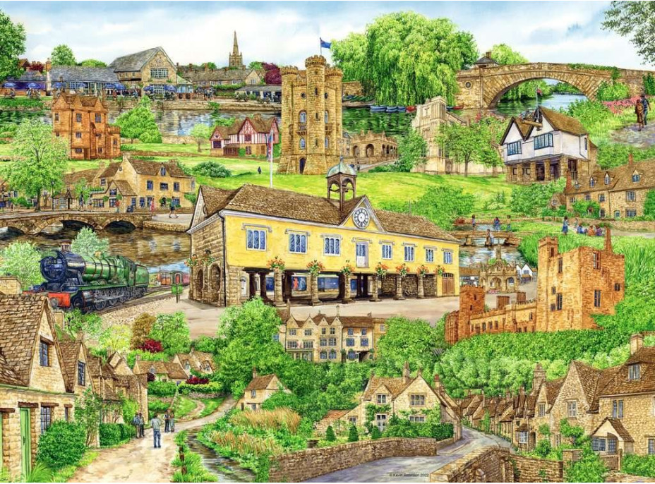 RAVENSBURGER Puzzle Útek do Cotswolds 500 dielikov