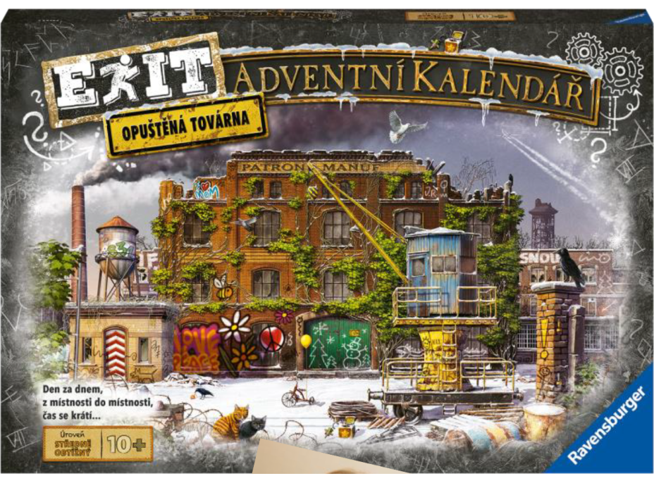 RAVENSBURGER EXIT Úniková hra - Adventný kalendár: Opustená továreň