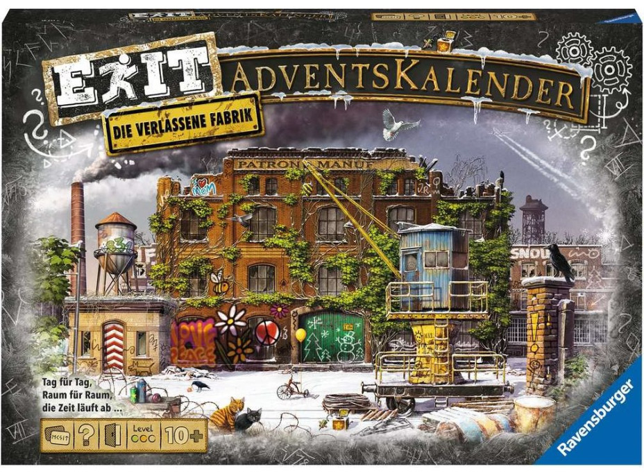 RAVENSBURGER EXIT Úniková hra - Adventný kalendár: Opustená továreň