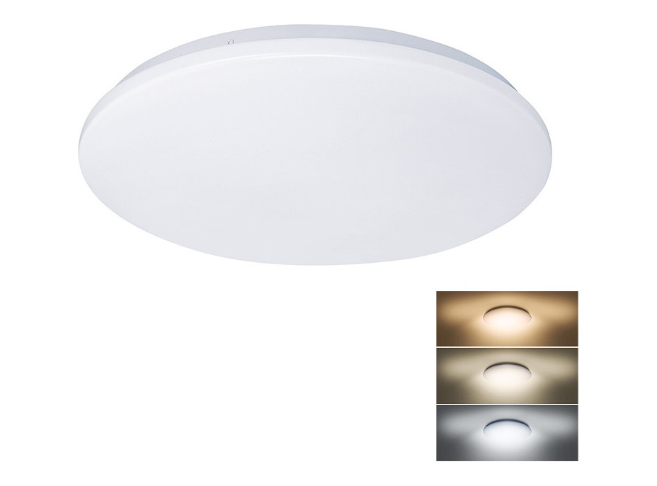 LED stropné svetlo Plain, 3CCT, 24W, 1920lm