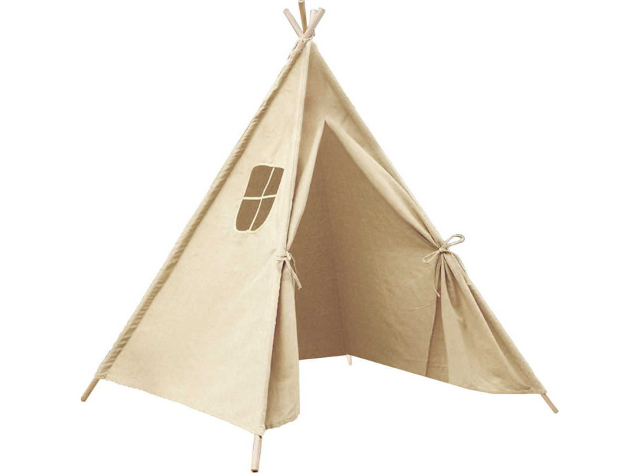 Detský stan TEEPEE 120x120x160 cm - ecru