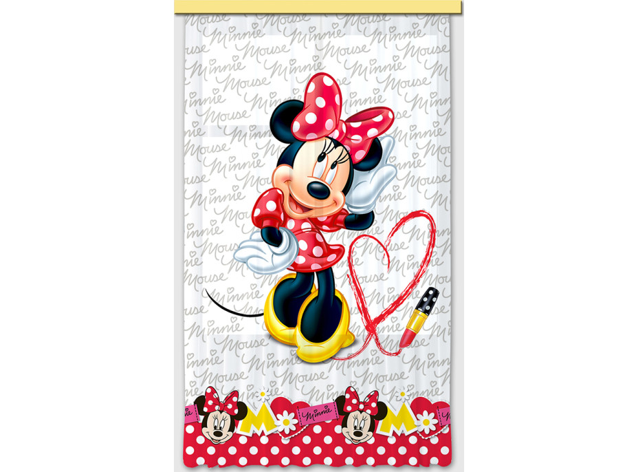 Detský záves DISNEY - Minnie s rúžom - 140x245 cm