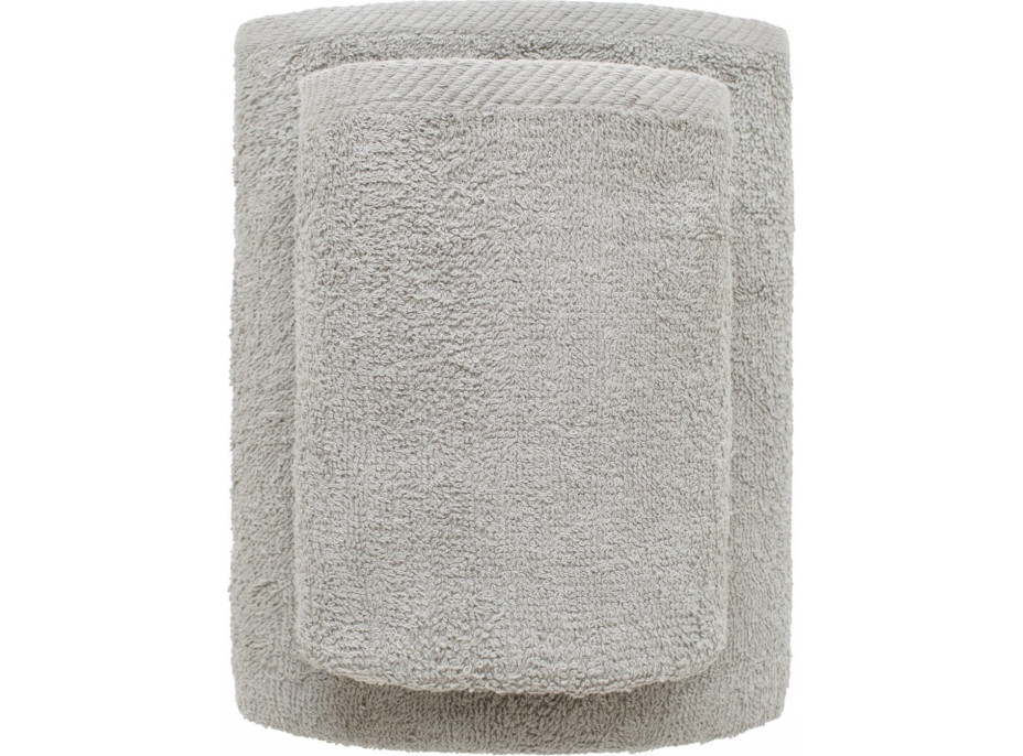 Bavlnený uterák IRENA - 70x140 cm - 500g/m2 - strieborný