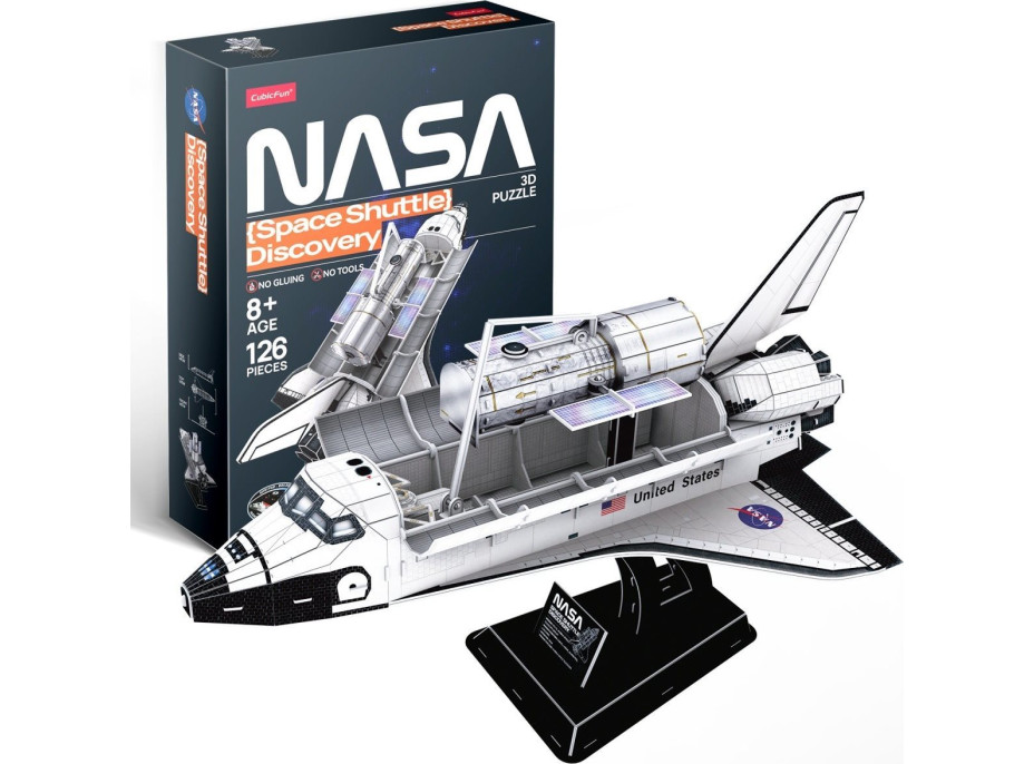 CUBICFUN 3D puzzle NASA: Raketoplán Discovery 126 dielikov