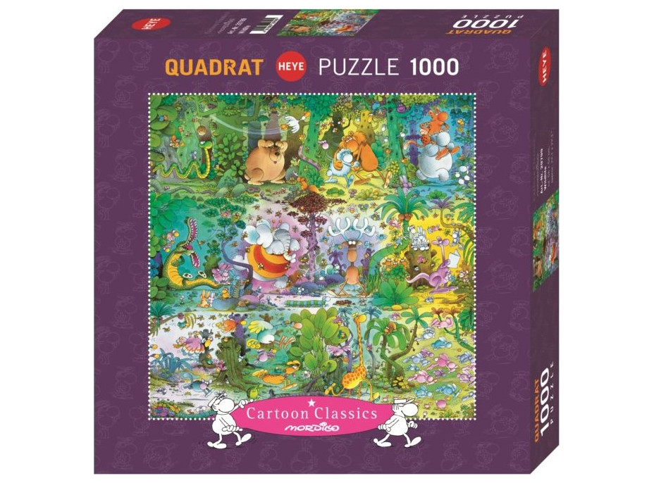 HEYE Štvorcové puzzle Divočina 1000 dielikov