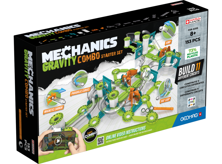 GEOMAG Mechanics Gravity Combo starter set 153 dielikov