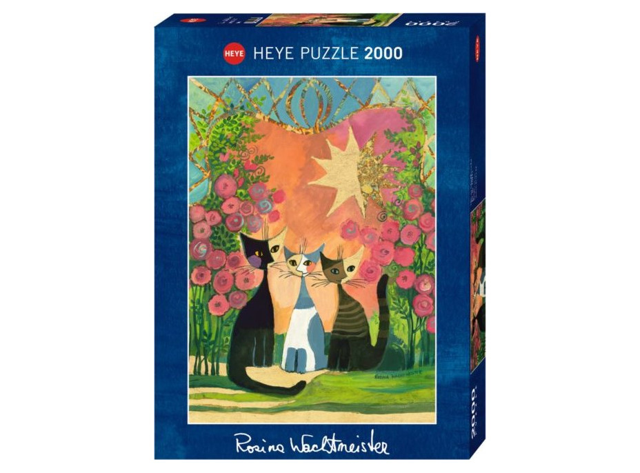 HEYE Metalické puzzle Ruže 2000 dielikov