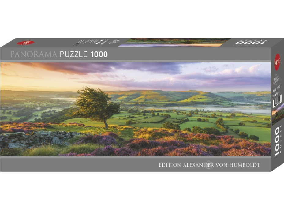 HEYE Panoramatické puzzle Purpurový rozkvet 1000 dielikov