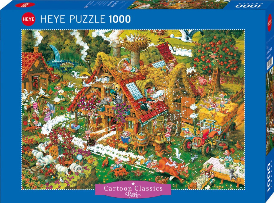 HEYE Puzzle Cartoon Classics: Veselá farma 1000 dielikov