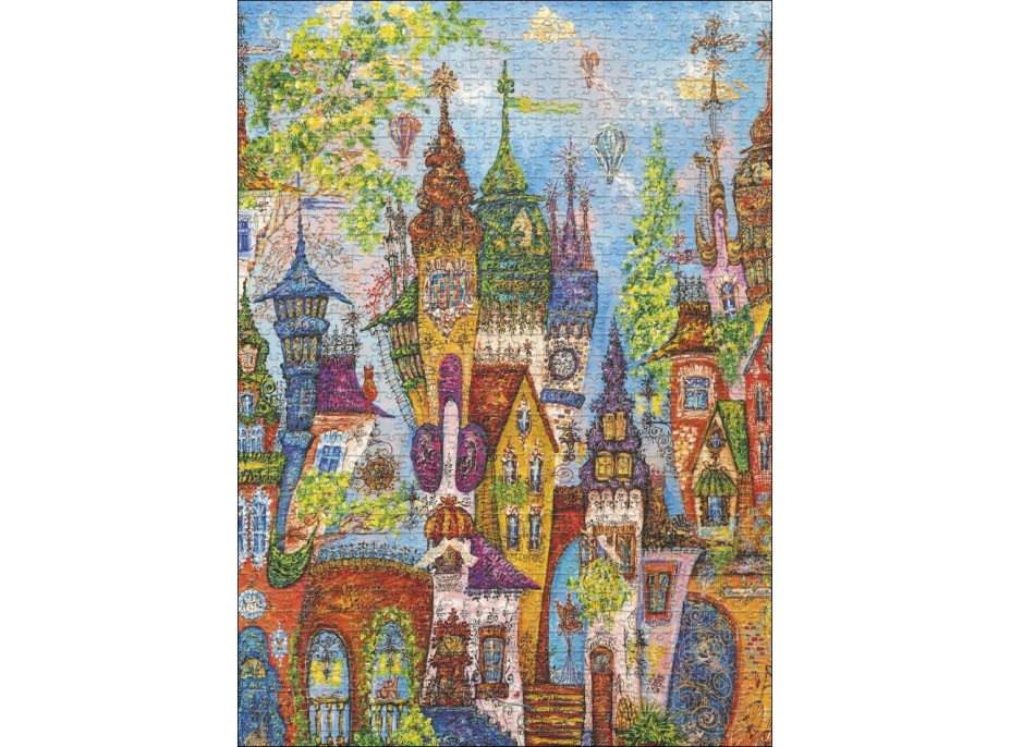 HEYE Puzzle Charming Village: Červené oblúky 1000 dielikov