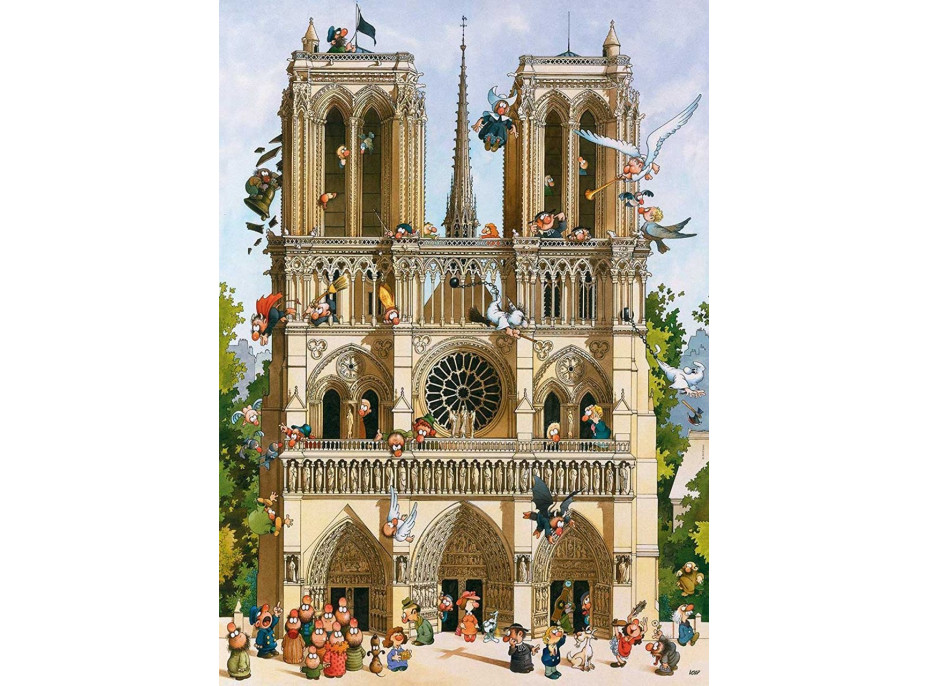 HEYE Puzzle Cartoon Classics: Nech žije Notre Dame 1000 dielikov