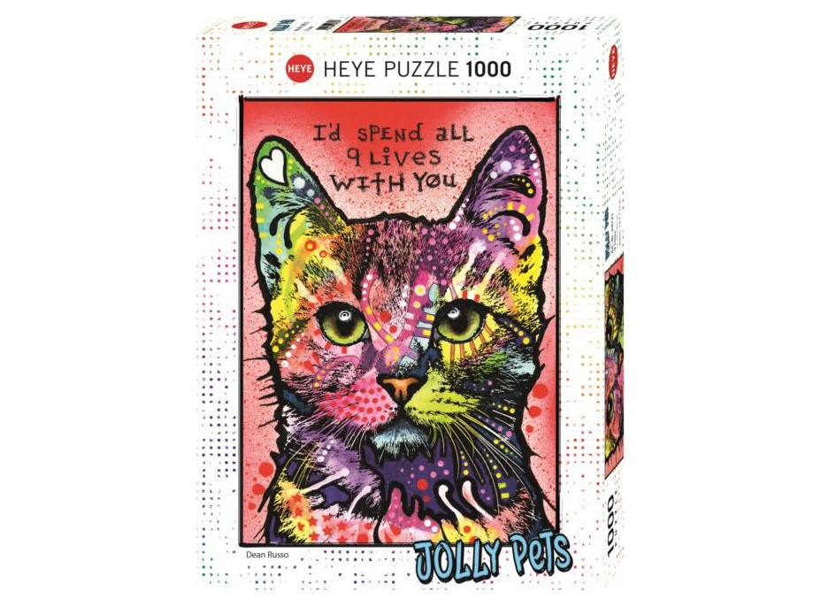 HEYE Puzzle Jolly Pets: Deväť životov 1000 dielikov