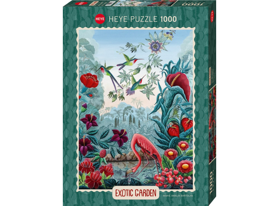 HEYE Puzzle Exotic garden: Vtáčí raj 1000 dielikov