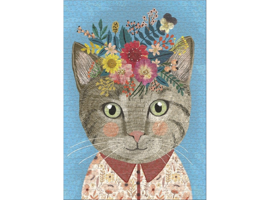 HEYE Puzzle Floral Friends: Krásna mačička 1000 dielikov