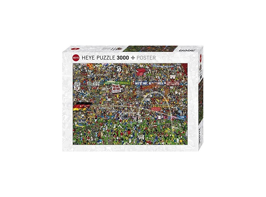 HEYE Puzzle História futbalu 3000 dielikov