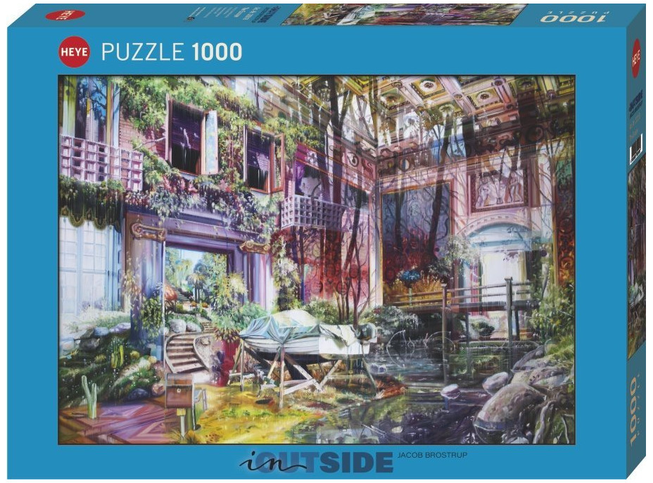 HEYE Puzzle In,Outside: Útek 1000 dielikov