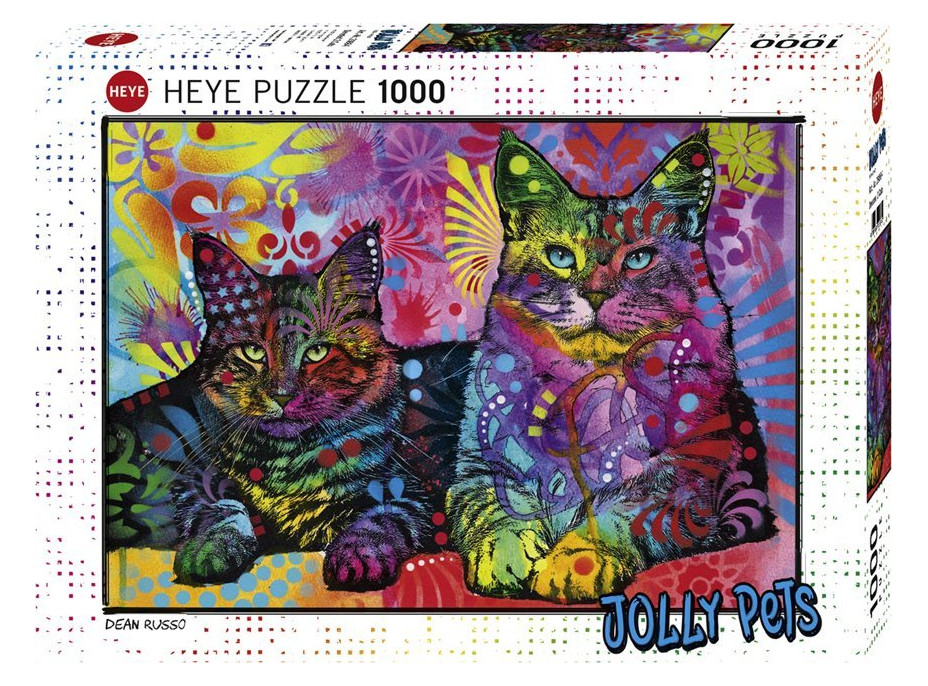 HEYE Puzzle Jolly Pets: Venované mačkám 1000 dielikov