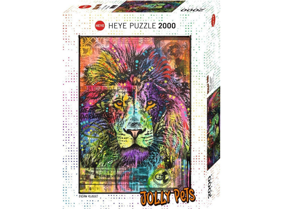 HEYE Puzzle Jolly Pets: Levie srdce 2000 dielikov