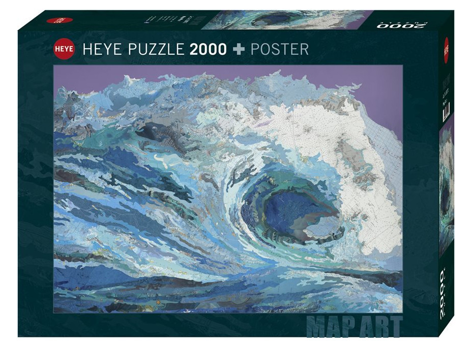 HEYE Puzzle Map Art: Vlna 2000 dielikov