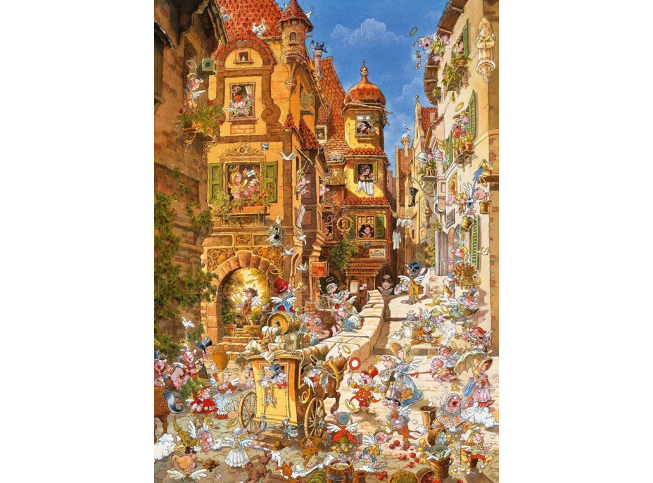 HEYE Puzzle Romantic Town: Vo dne 1000 dielikov