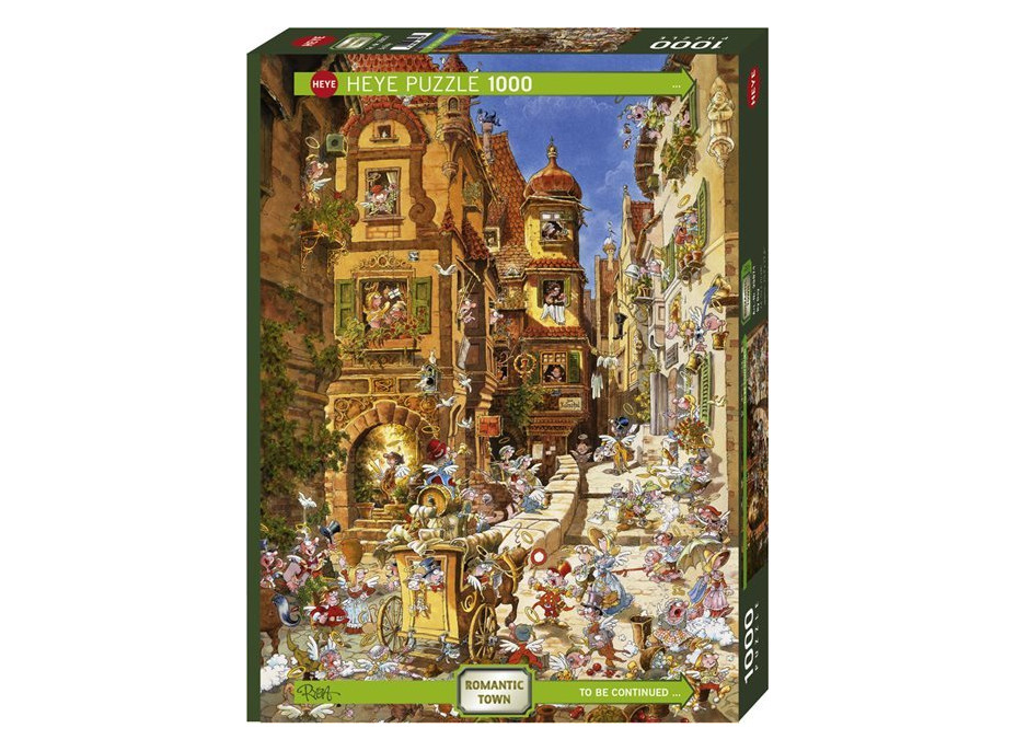 HEYE Puzzle Romantic Town: Vo dne 1000 dielikov