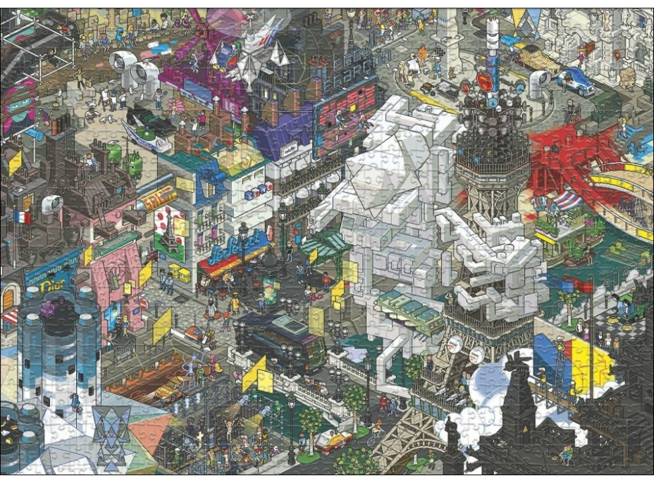 HEYE Puzzle Pixorama: Parížske pátranie 1000 dielikov