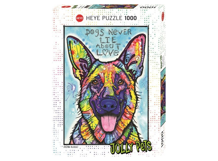 HEYE Puzzle Jolly Pets: Psy nikdy neklamú 1000 dielikov