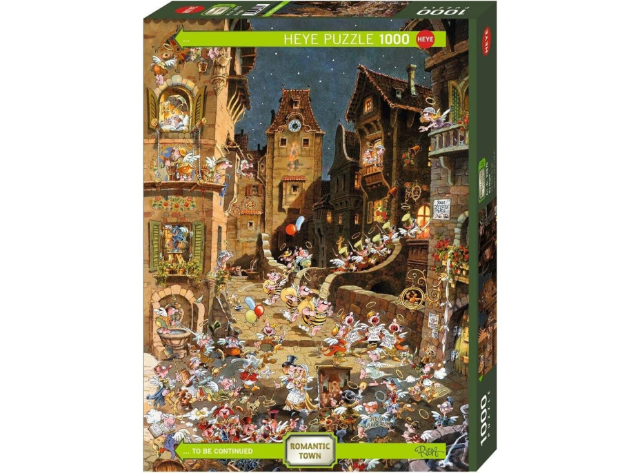 HEYE Puzzle Romantic Town: V noci 1000 dielikov