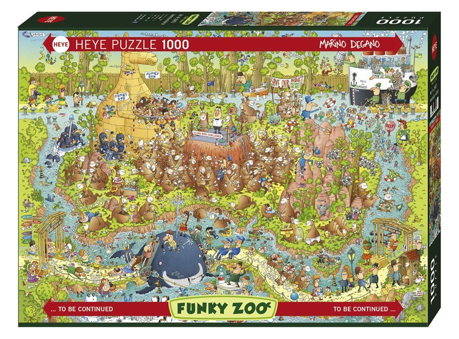 HEYE Puzzle Šialená ZOO: Austrálska expozícia 1000 dielikov