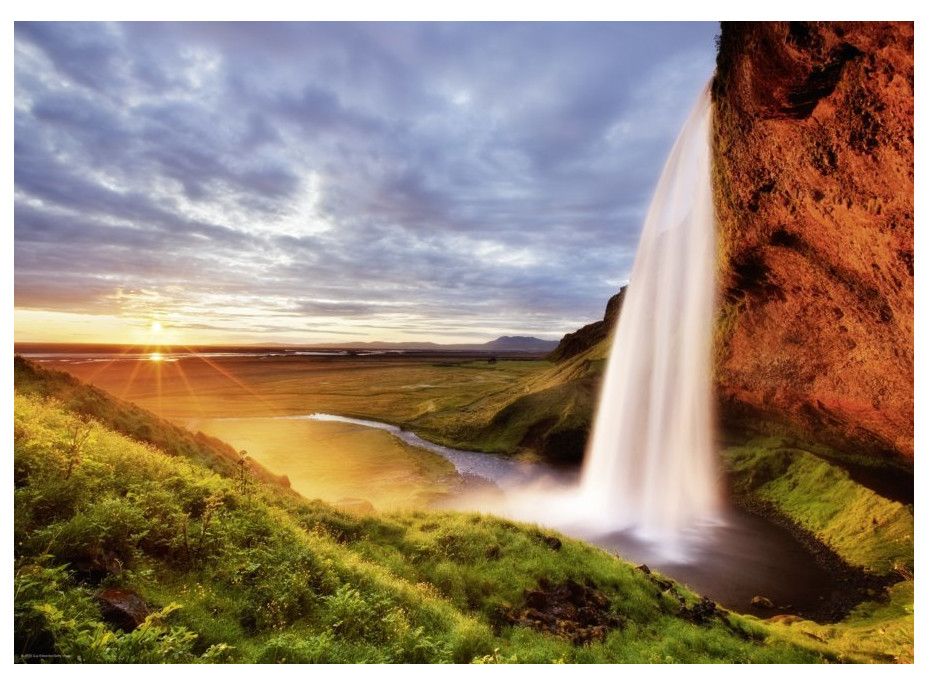 HEYE Puzzle Vodopád Seljalandsfoss, Island 1000 dielikov