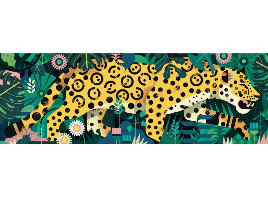 DJECO Panoramatické puzzle Leopard 1000 dielikov