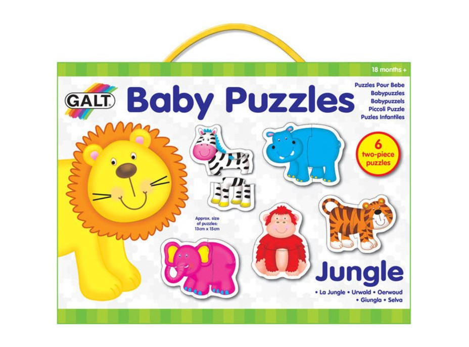 GALT Baby puzzle Džungľa 6x2 dieliky