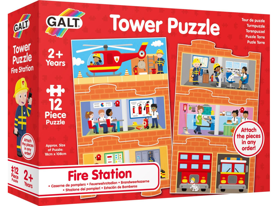 GALT Puzzle Požiarna stanica 12 dielikov