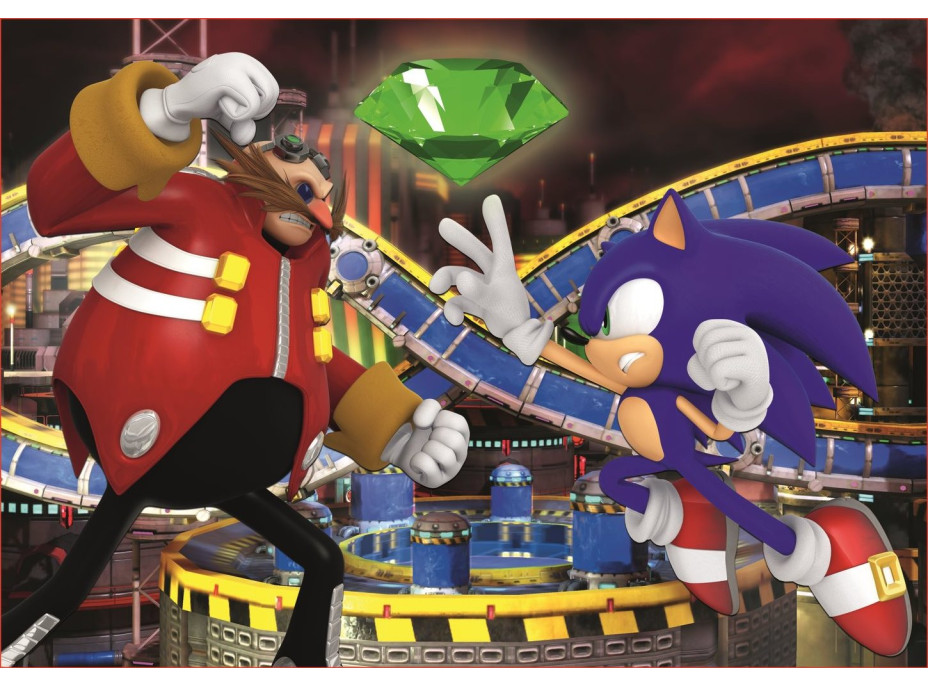 TREFL Puzzle Sonic: Dobrodružná jazda 4v1 (35,48,54,70 dielikov)