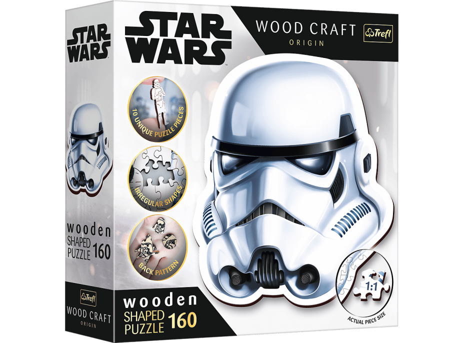 Trefl Wood Craft Origin puzzle Star Wars: Helma stormtroopera 160 dielikov